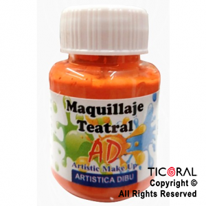 MAQUILLAJE TEATRAL AD 062 NARANJA 40ML X 6 UNIDADES